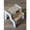 299 5 detske montessori schodiky stupienok biela lakovana