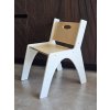 320 1 montessori detska stolicka biela lakovana