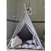 Teepee stan Wigwam set - sivá