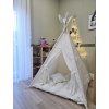 341 3 teepee stan wigwam set mliecna kremova