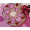 Veľká Sada vykrajovačky Valentín - ružová