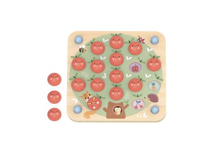 Drevené Pexeso Jablká Pastel