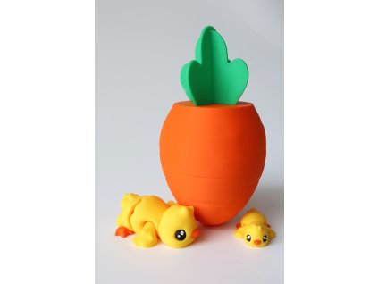 3D mrkva s kuriatkami