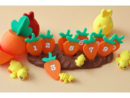 3D počítacie mrkvičky