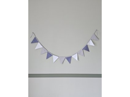 Detská girlanda Sofi- Modrá/Sivá