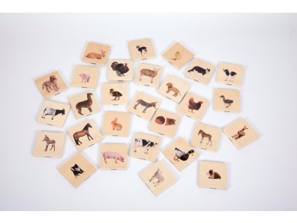 TickiT® drevené pexeso - domáce zvieratá