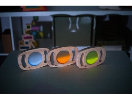 TickiT® senzorická hračka s trblietavým panelom EASY HOLD SET