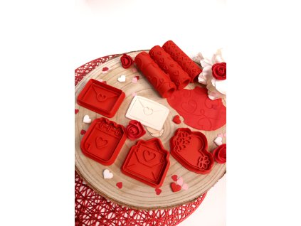 Vykrajovačky a valčeky - SADA Valetínska pošta