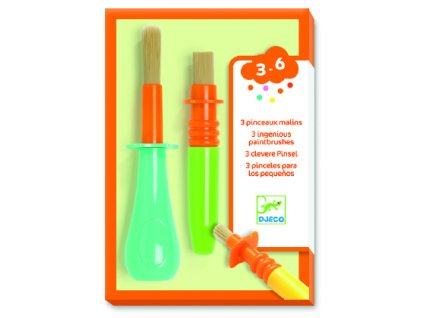 DJECO 3 šikovné ergonomické štetce