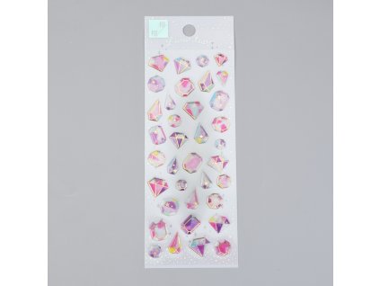 Plastové samolepky, vzor - diamanty