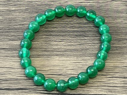 22109 2 naramek jadeit zeleny 8mm