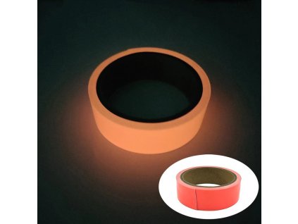 Svítící samolepicí páska - červená, 2 cm