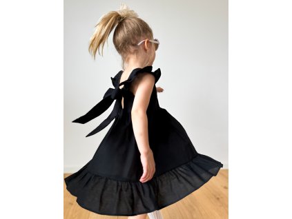 Černé šatičky s mašlí