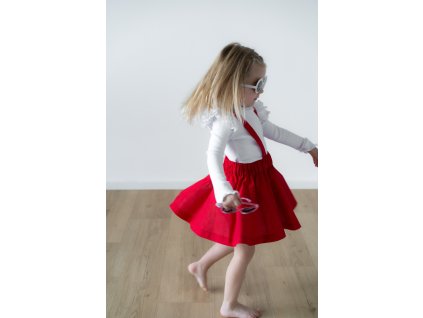 Bílé tričko s volánky