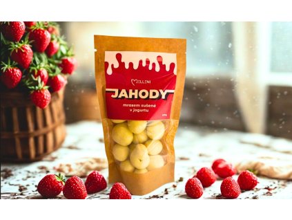 mrazem sušené jahody