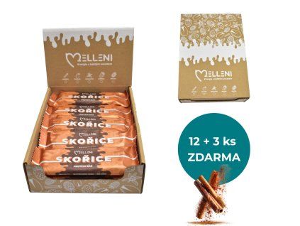 Skořicový Protein Box 15 ks (12+3 ZDARMA)