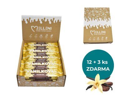 Vanilkový Protein Box 15ks (12+3 ZDARMA)