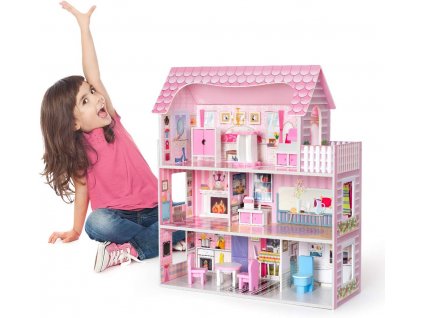 drevený dom pre bábiky