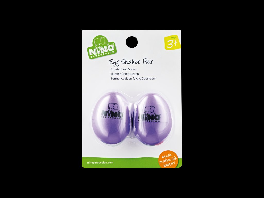 NINO EGG-SHAKER, PAIR AUBERGINE