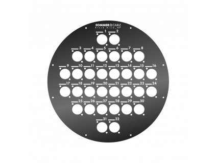 Sommer Cable Frontblech 32 Bohrungen f. Kabeltrommel