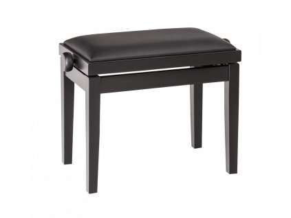 K&M 13910 Piano bench bench black matt finish, seat black imitation leather