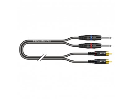 Sommer Cable IC Onyx 2x0,25qmm, Black, 7,50m