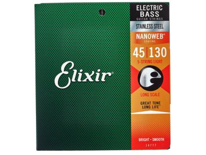Elixir 14207 45/130 Bass Nanoweb 5-String Light