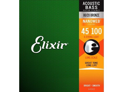 Elixir 14502 45/100 Bass Nanoweb Light