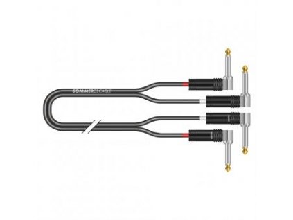 Sommer Cable IC Onyx 2x0,25qmm, Black, 0,30m