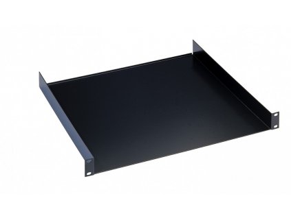 K&M 28481 19" Rack shelf black, 1 space, 380 mm, 2,37 kg