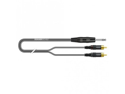 Sommer Cable IC Onyx 2x0,25qmm, Black, 5,00m