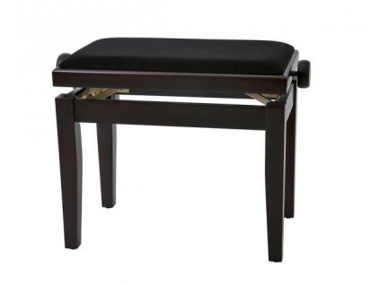 GEWA Piano bench Deluxe Rosewood matt Black cover