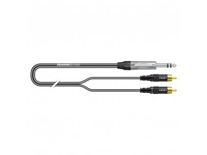 Sommer Cable IC Onyx 2x0,25qmm, Black, 5,00m