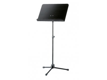 K&M 118/1 Orchestra music stand black stand, black wooden desk