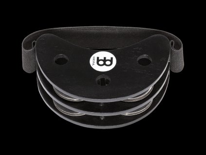 MEINL FOOT TAMBOURINE 2 ROWS, STEEL JINGLES