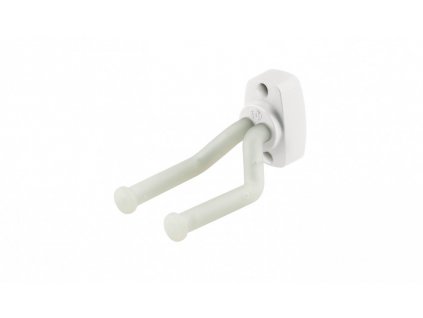 K&M 16280 Guitar wall mount white with translucent support elements