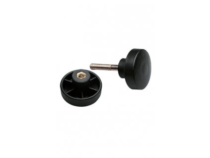 K&M 21394 Screw fitting set black (unit: 4 pcs.)