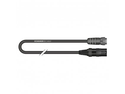 Sommer Cable Hybrid Kabel Kolorith Mini,Black, 0,50m