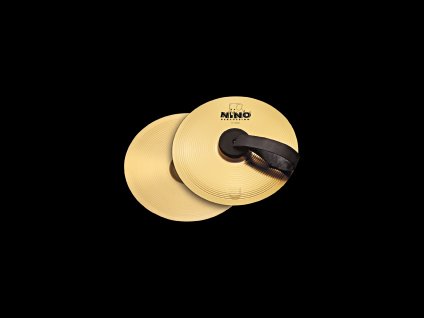 NINO MARCHINGCYMBAL 20CM, PAIR BRASS, WITH STRAPS