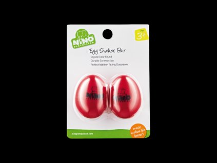 NINO EGG-SHAKER, PAIR RED