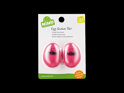 NINO EGG-SHAKER, PAIR STRAWBERRY PINK