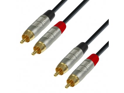 Adam Hall Cables K4 TCC 0150 - Audiokabel REAN 2 x Cinch male auf 2 x Cinch male