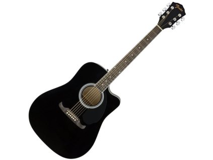 Fender FA 125CE Dreadnought, Walnut Fingerboard, Black 1