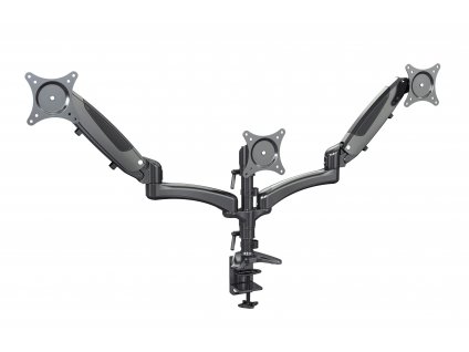 K&M 23878 Triple monitor mount Black