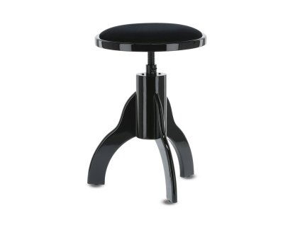 GEWA Stolička pre piano Deluxe / Čierna vysoký lesk