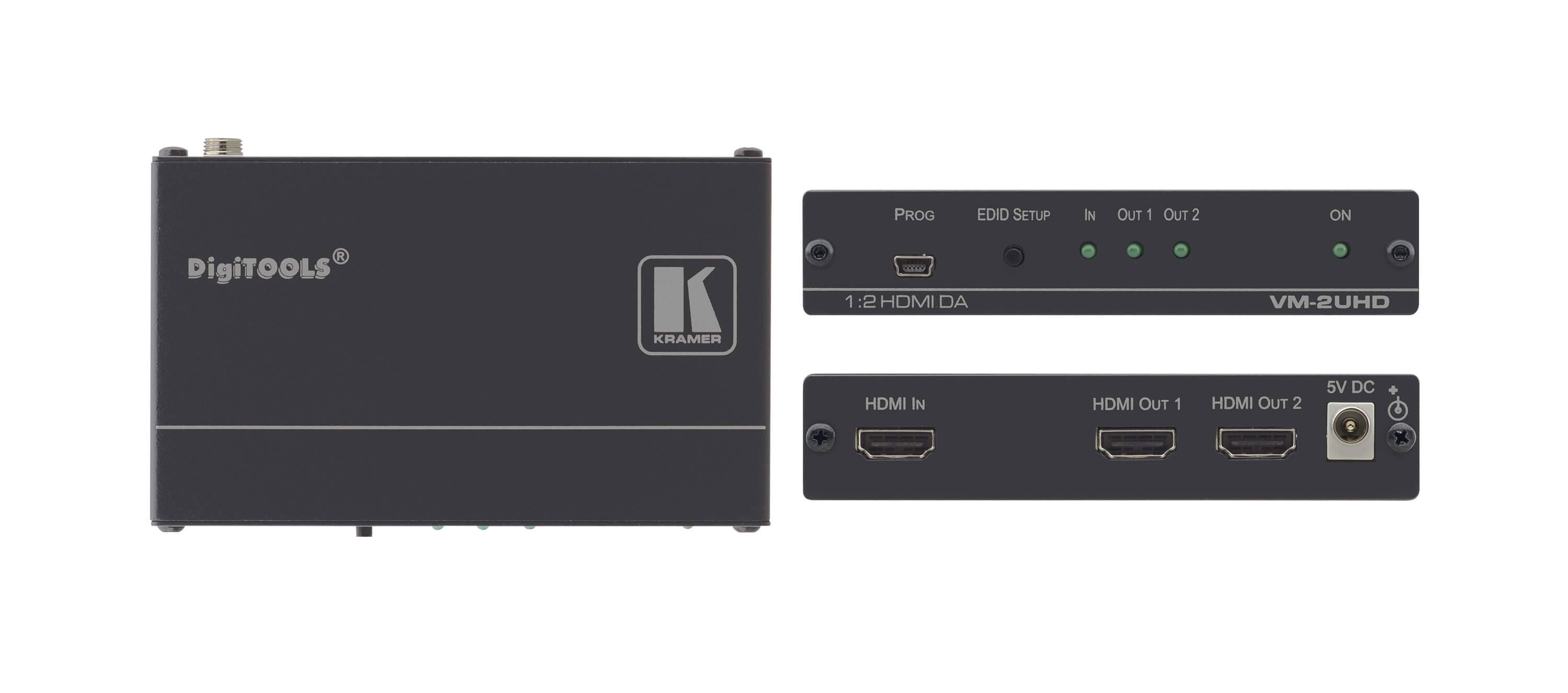 KRAMER VM-2UHD, 1x HDMI input, 2x HDMI output, B-stock