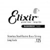 elixir long scale 13426 stainless steel nanoweb coated 5th electric bass guitar string super light b 125 5 98570