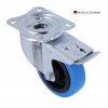 Tente Swivel Castor 100 mm with Blue Wheel and Brake