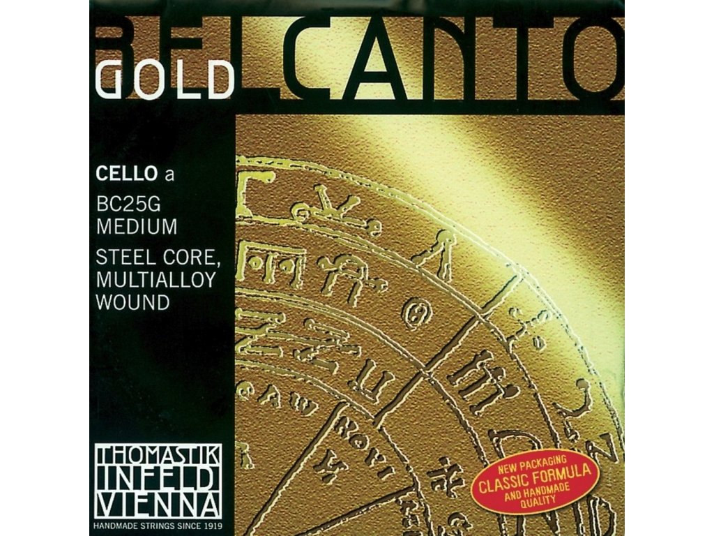 Thomastik Strings For Cello Belcanto Gold Medium