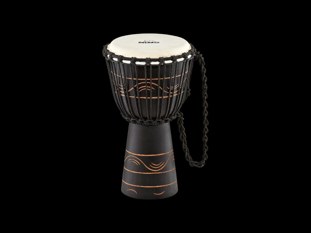 NINO DJEMBE AFRICAN SMALL BLACK CARVING